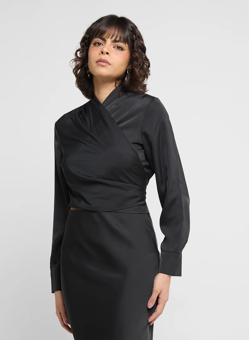 ELLA Wrap Top & Skirt Set