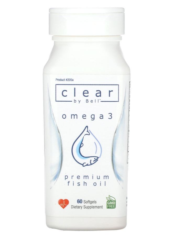Bell Lifestyle Clear by Bell Omega 3 60 Softgels 