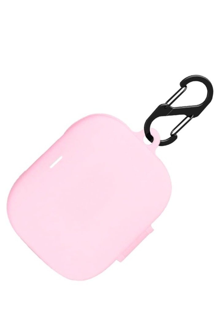 جراب سيليكون لسماعات ريدمي بادز  6 اكتيف، جراب واقٍ مقاوم للصدمات وغطاء واقٍ للجلد لسماعات ريدمي بادز  6 اكتيف مع سلسلة مفاتيح (وردي)