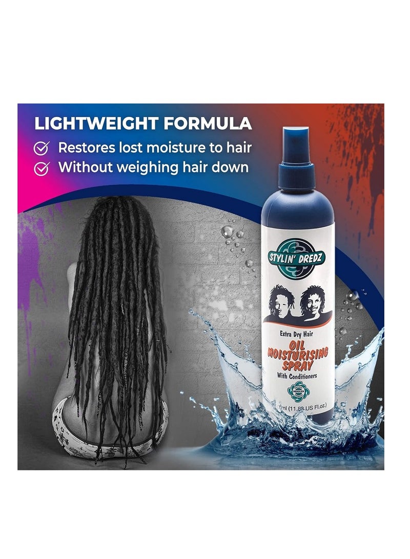 Stylin Dredz Extra Dry Hair Oil Moisturizing Spray with Conditioners | Dreadlock Spray & Braid Moisturizer 350 ml - Image 2