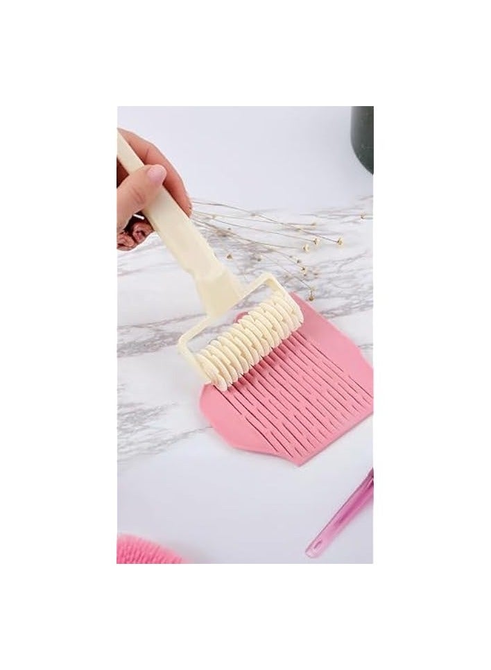 Green Tiger Lattice Pastry Cutter Set - 2 Pack Roller Cookie Cutters for Baking & Decorating - Plastic Dough Cutter Tool for Pies, Pizzas, and Crafts 2 Sizes Included - Image 3