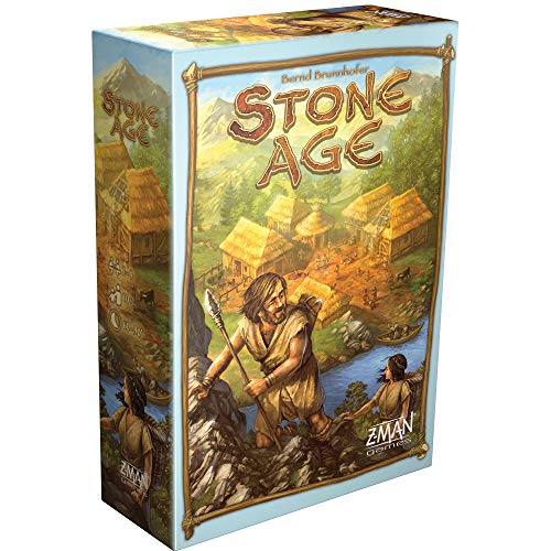 Asmodee Stone Age Board Game - Engaging Worker Placement Strategy for Civilization Building! Fun Family Game for Kids and Adults, Ages 10+, 2-4 Players, 60-90 Minute Playtime, Made by Z-Man Games - Image 1