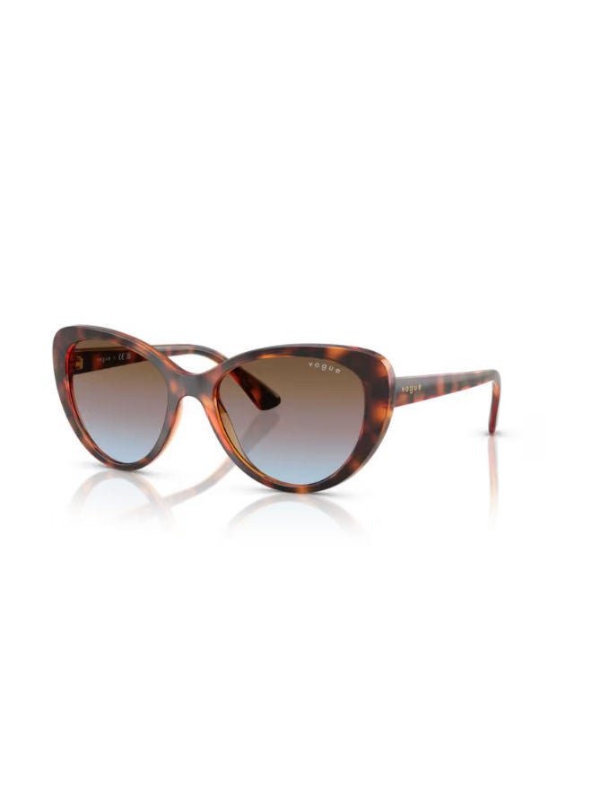 Vogue Women Full Rim Butterfly Sunglasses 0VO5649SI 54 - Image 3