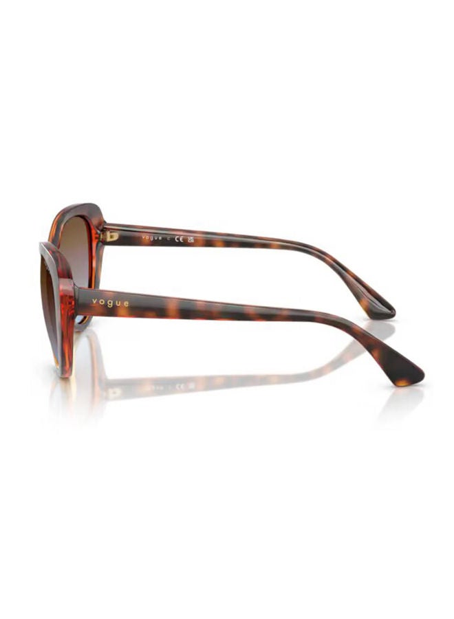 Vogue Women Full Rim Butterfly Sunglasses 0VO5649SI 54 - Image 4