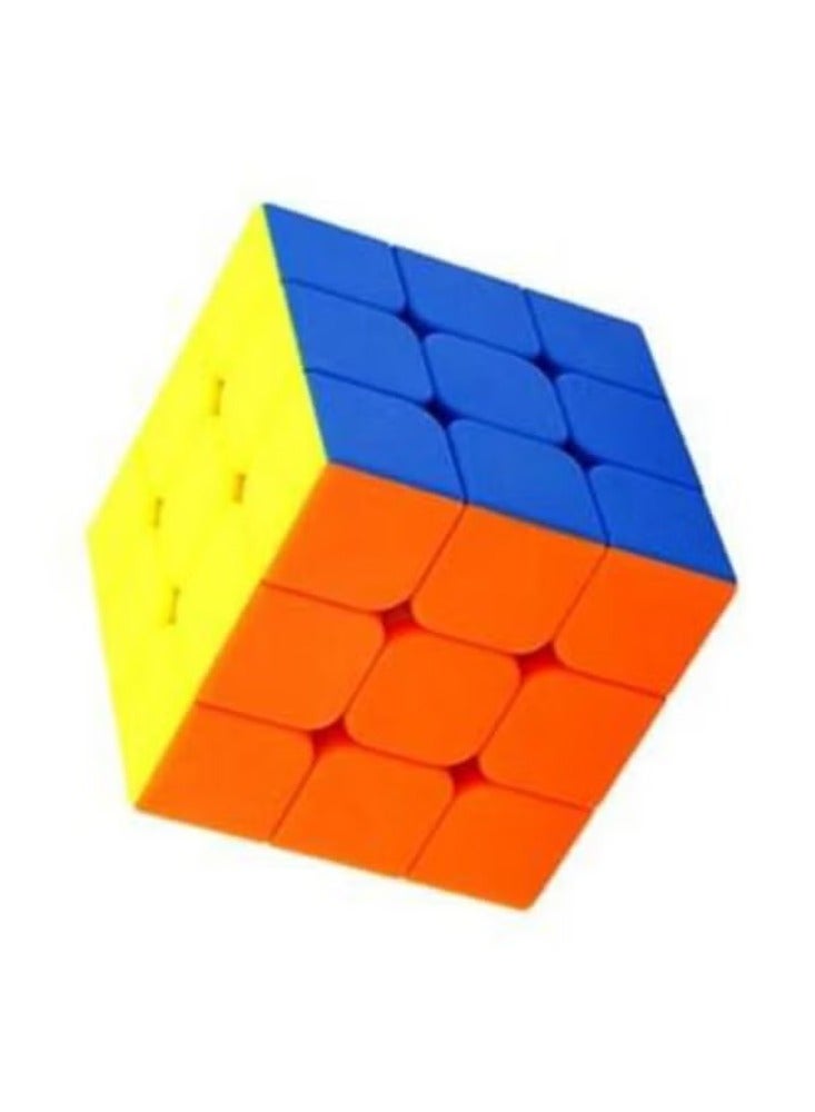 3 X 3 X3 Rubik's Stickerless Cube Puzzle