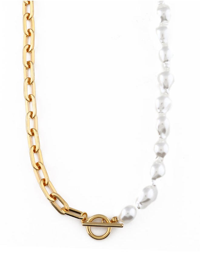ORELIA LONDON - Pearl Asymetric Necklace - Image 1