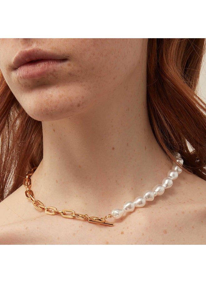 ORELIA LONDON - Pearl Asymetric Necklace - Image 1
