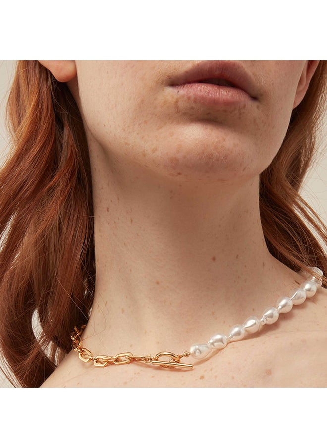 ORELIA LONDON - Pearl Asymetric Necklace - Image 1