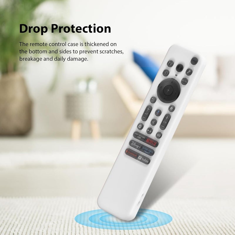 Cotbolt Silicone Cover Case Compatible with Sony Bravia Smart Tv 2023 2024 2025 Voice Remote RMF-TX910U (White) [Remote NOT Included] - Image 5
