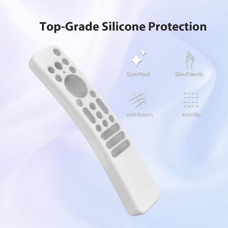 Cotbolt Silicone Cover Case Compatible with Sony Bravia Smart Tv 2023 2024 2025 Voice Remote RMF-TX910U (White) [Remote NOT Included] - Image 4