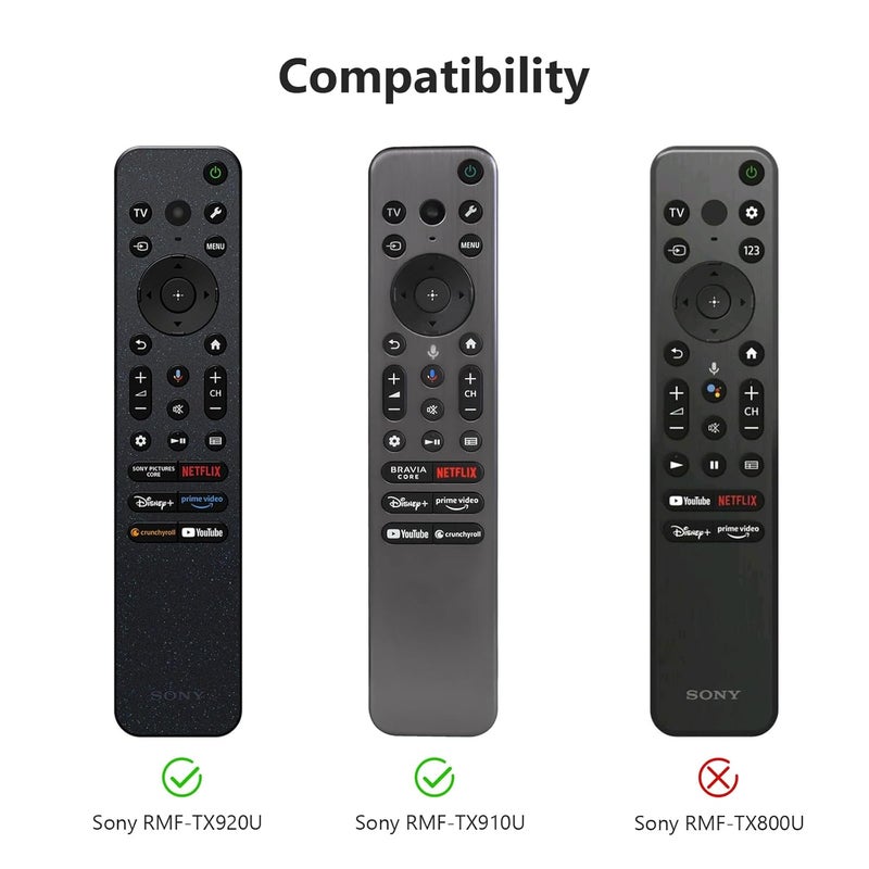Cotbolt Silicone Cover Case Compatible with Sony Bravia Smart Tv 2023 2024 2025 Voice Remote RMF-TX910U (White) [Remote NOT Included] - Image 2