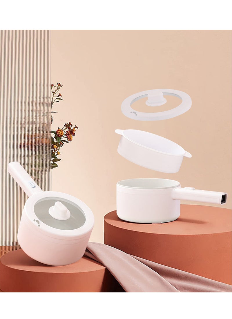 XiuWoo - 2L Electric Hot Pot Portable Non-Stick Pan for Steak, Egg, Fried Rice, Ramen, Oatmeal, Soup, Two Power Control and No Toxic Substances - Image 1