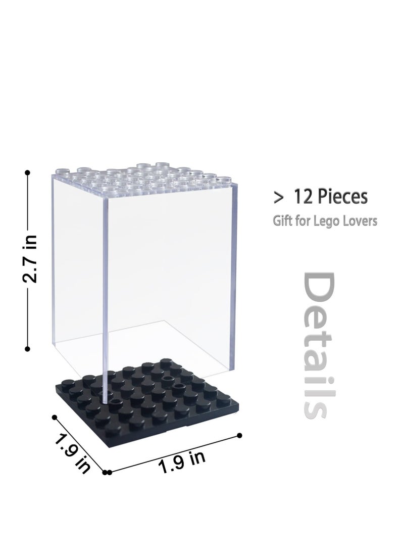 Excefore 12 PCS Minifigures Display Case, Acrylic Display Case, Action Figure Toys Storage for Lego Minifigure, Suitable for Kids and Adults Toys and Collectibles  - Image 2