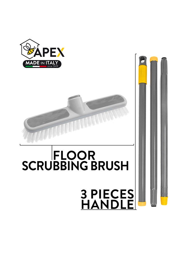 APEX Buffered scrubbing brush with 3-parted handle - Image 2