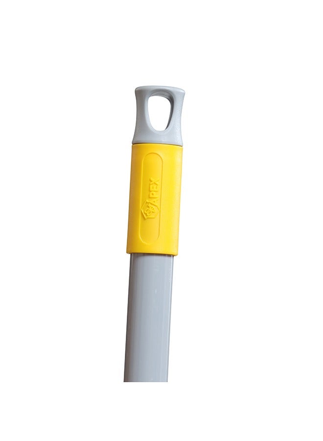 Buffered scrubbing brush with 3-parted handle