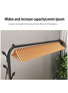 Arabest Floor Drying Rack Single Pole Hanging Clothes Rack Bedroom Living Room Coat Rack Balcony Double-layer Rack  - Image 5