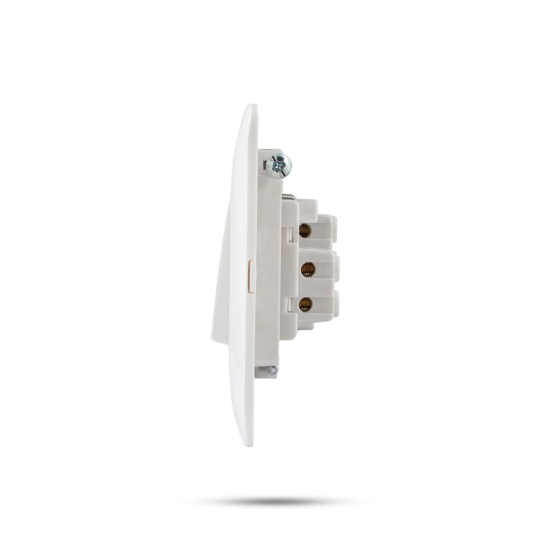 Wipro Northwest Venia Switch Combo of 2M Plate 1M Bell Push 1 6A Switch White Kit 3 - Image 3