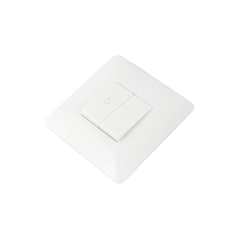 Wipro Northwest Venia Switch Combo of 2M Plate 1M Bell Push 1 6A Switch White Kit 3 - Image 5