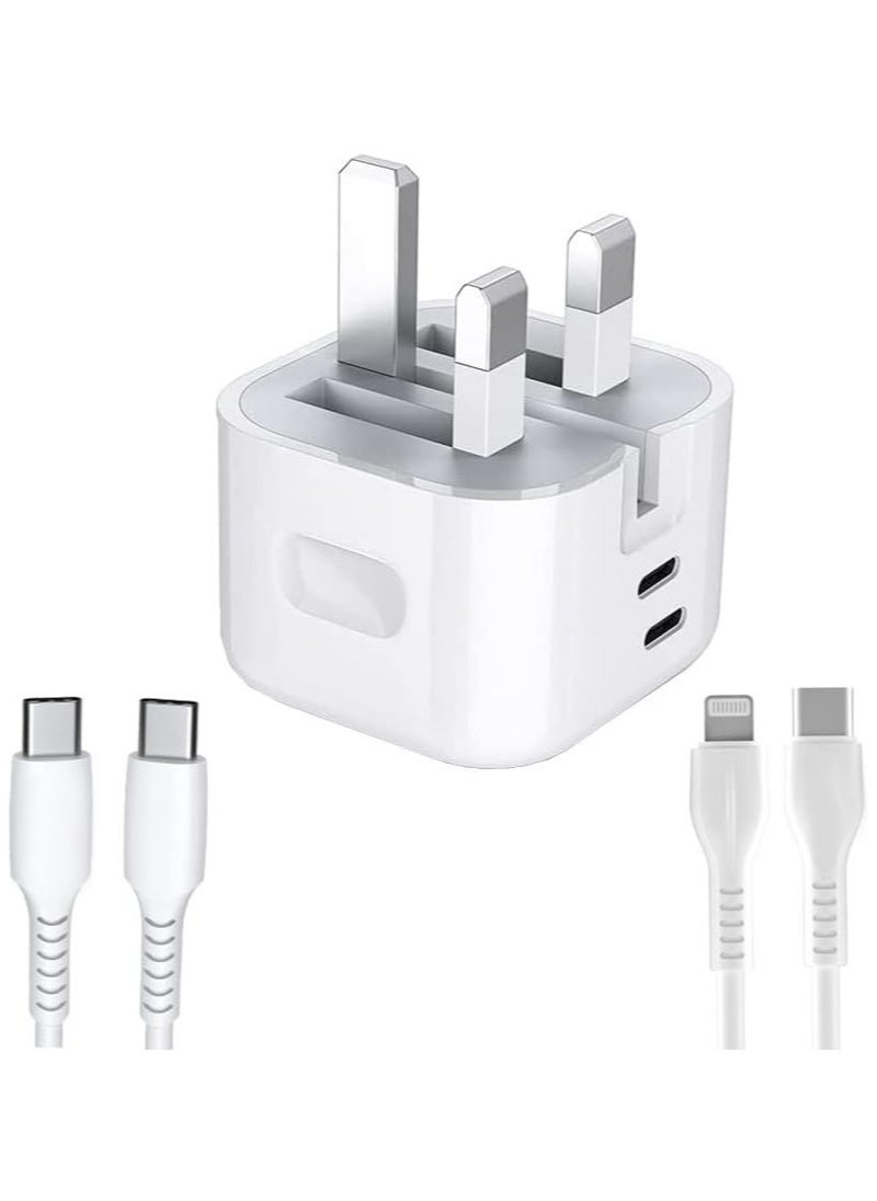 ELTRAZONE - For Nothing Phone 2 / Nothing Phone 1 Charger, 35W Dual Port USB C + USB C Charger Plug, Type C PD Adapter Travel GaN Fast Charger Power Adapter Foldable Phone Charger Plug - Image 1