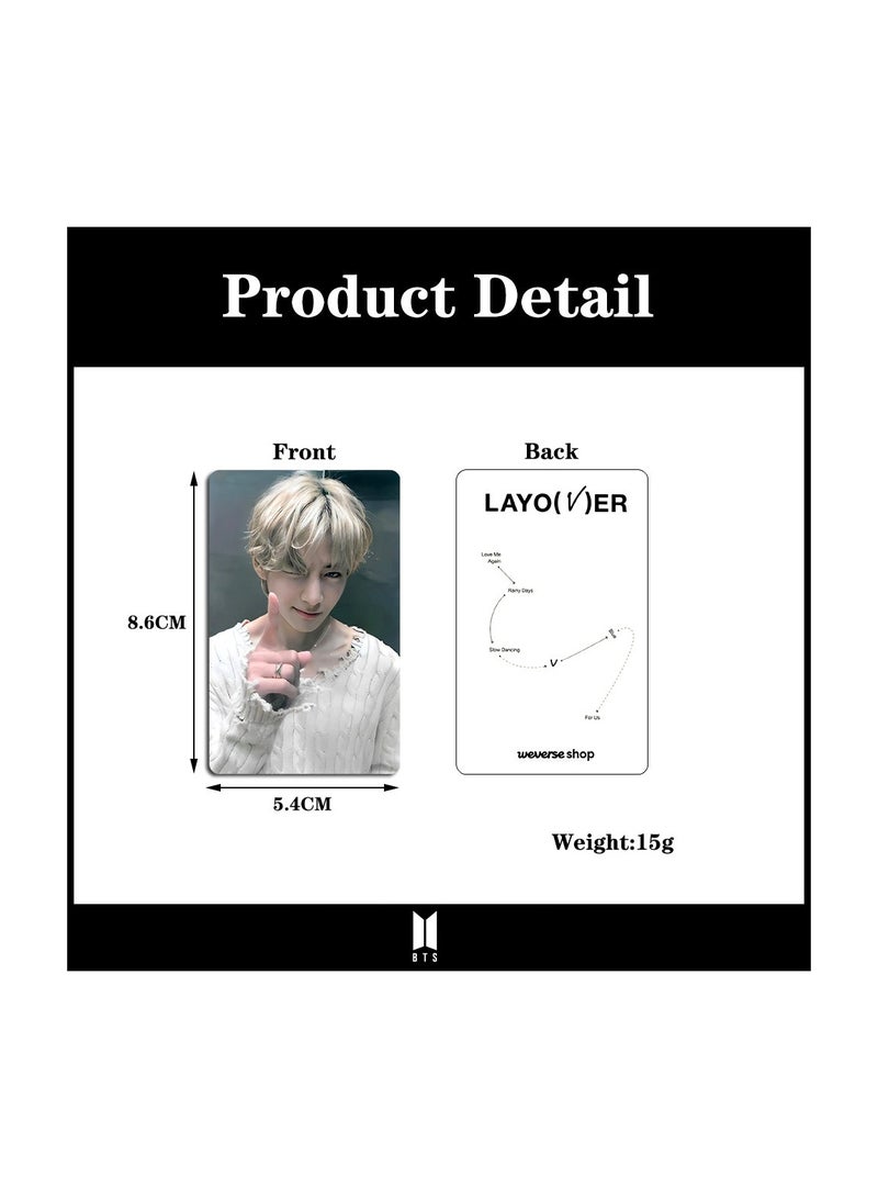 NIBEMINENT 1 قطعة بطاقات لومي بي تي إس V لجمع الهدايا لمحبي كيبوب - Image 2