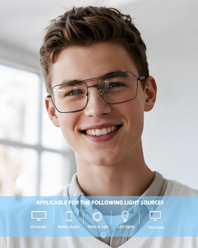 ANYLUV Blue Light Glasses Men/Women, Blue Light Blocking Glasses, Computer Screen Blocker Eyes Protection Glasses - Image 2