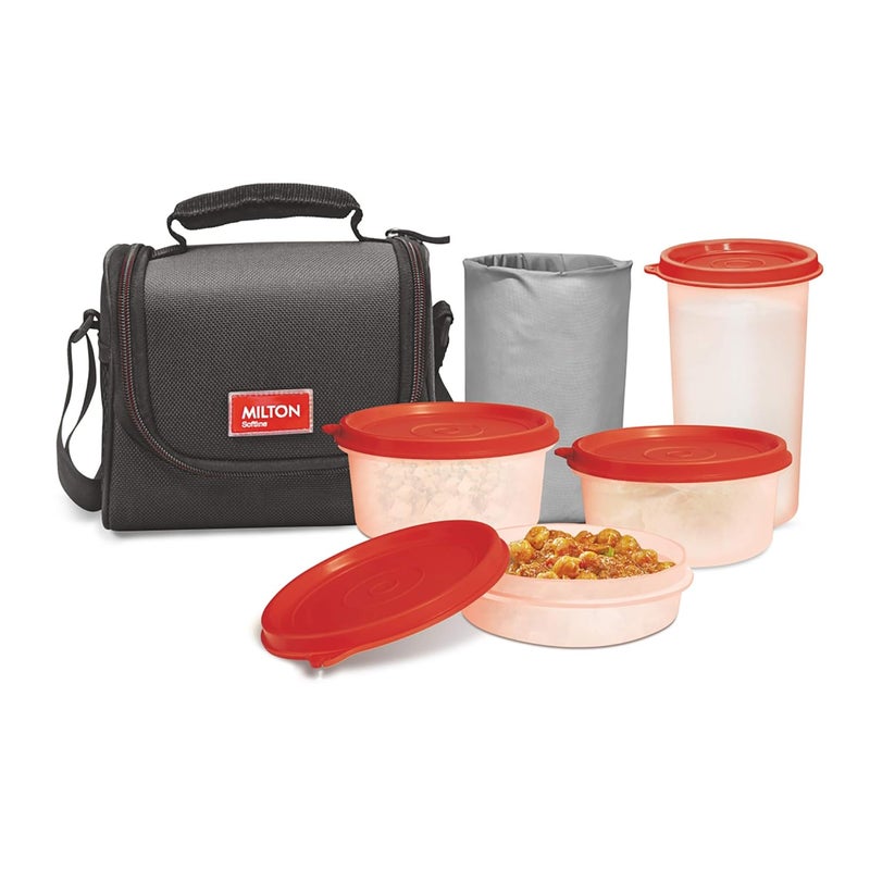 Milton Milton Full Meal Combo 4 Containers Lunch Box - Black - Image 1