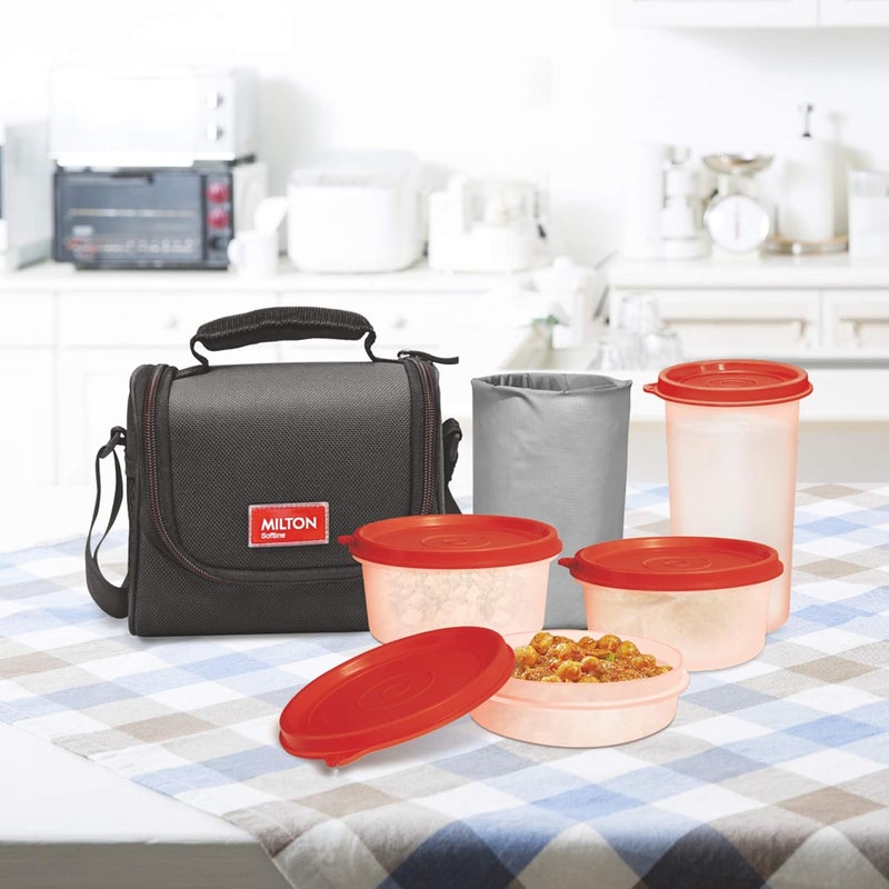 Milton Milton Full Meal Combo 4 Containers Lunch Box - Black - Image 4