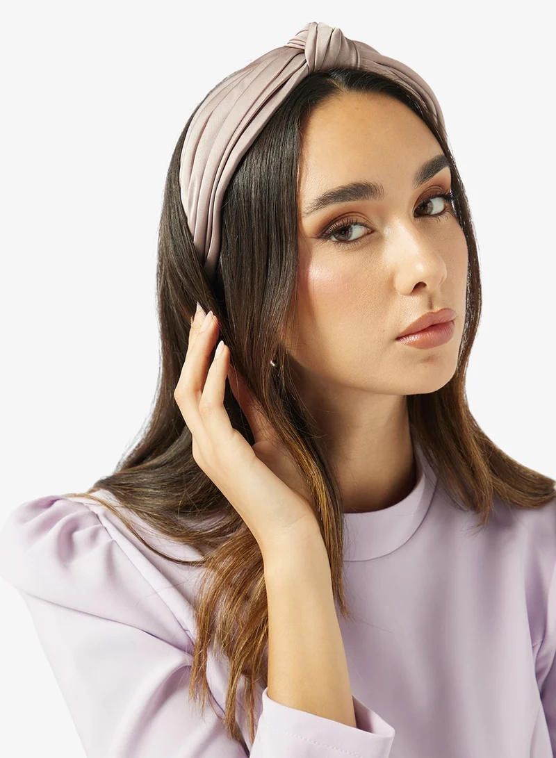 Khizana Ruched Knot Detail Headband