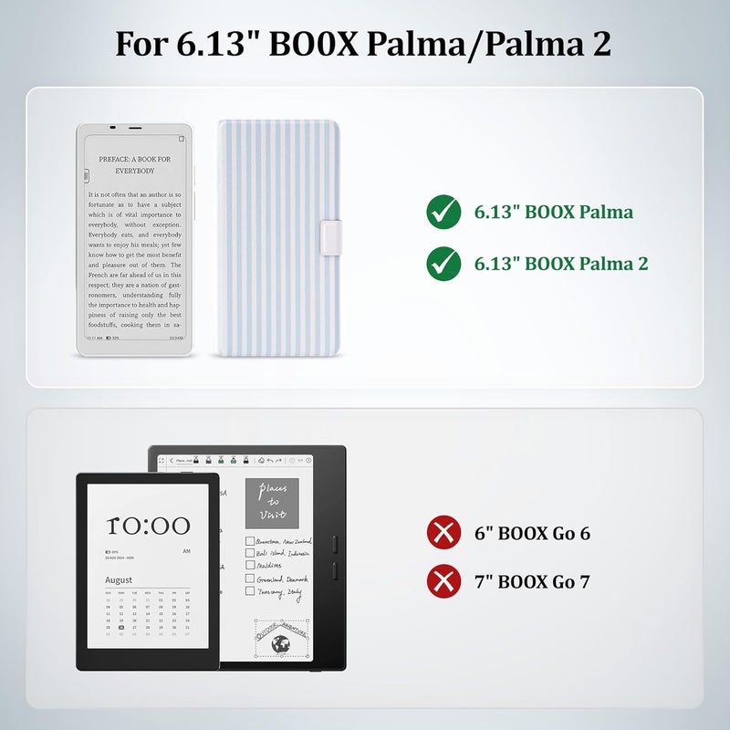 Vane Oak 2in1 Case for Onyx BOOX Palma 2 / Palma, Magnetic Detachable Folio Flip Cover, Slim PU Leather Case with Auto Wake/Sleep - Image 2