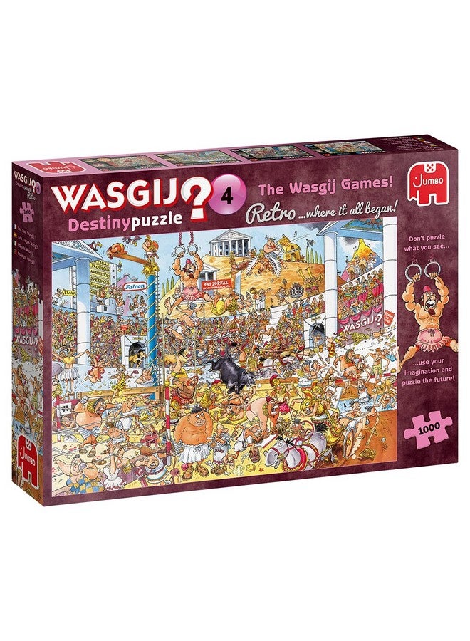 جامبو , Wasgij, Retro Destiny 4 - The Wasgij Games!, ألغاز الصور المقطوعة الفريدة للكبار، 1000 قطعة - Image 1