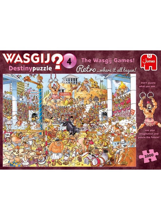 جامبو , Wasgij, Retro Destiny 4 - The Wasgij Games!, ألغاز الصور المقطوعة الفريدة للكبار، 1000 قطعة - Image 5