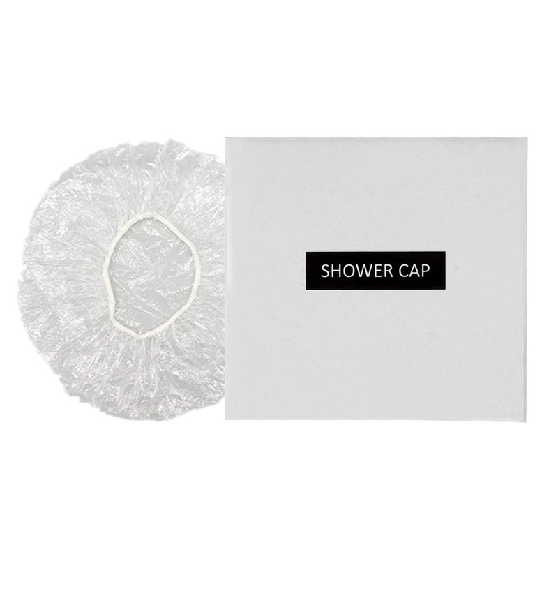 Clayherbs Pack-100 Disposable Shower Caps - Multi-Purpose Thickening Elastic Bath Cap Plastic Waterproof Clear Women Spa,Men Hair Caps,Home Use,Hotel and Salon, Portable Travel - Image 4