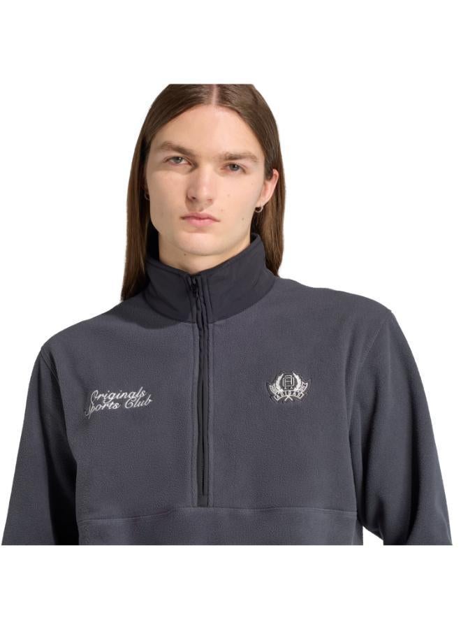 adidas Originals Regular Polar Fleece Quarter-Zip Jacket - Image 3