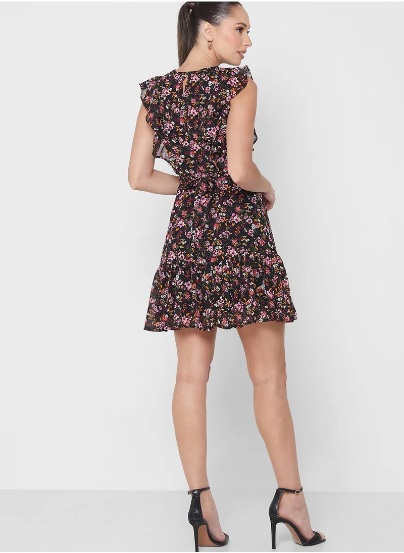 MELA LONDON Floral Print Skirt Dress