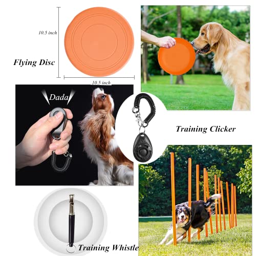 Kvittra Agility Training Set for Dogs - Affordable Training Kit Dog Jump Training Obstacle Course Starter Kit Pet Outdoor Games with Tunnel, Dog Flying Disc, Weave Poles, Jump Ring, Carrying Bag - Image 3
