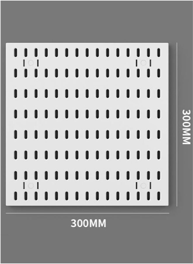 Bukela Pegboard Kit and Accessories 2 Panel Pegboard Wall Organizer and Storage for Office, Home, and Gaming Office Desk Wall Organizer and Pegboard Display White Peg Board Kit - Image 2