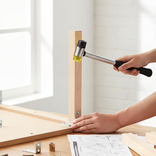 Zthluyc Rubber Hammer Small Plastic Mallet: Jewelry hammer Small rubber mallet Plastic hammers Soft hammers for use with jewelry, handicrafts, furniture assembly, etc.(25MM) - Image 4