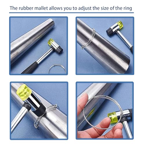 Zthluyc Rubber Hammer Small Plastic Mallet: Jewelry hammer Small rubber mallet Plastic hammers Soft hammers for use with jewelry, handicrafts, furniture assembly, etc.(25MM) - Image 3