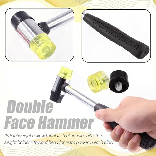 Zthluyc Rubber Hammer Small Plastic Mallet: Jewelry hammer Small rubber mallet Plastic hammers Soft hammers for use with jewelry, handicrafts, furniture assembly, etc.(25MM) - Image 5