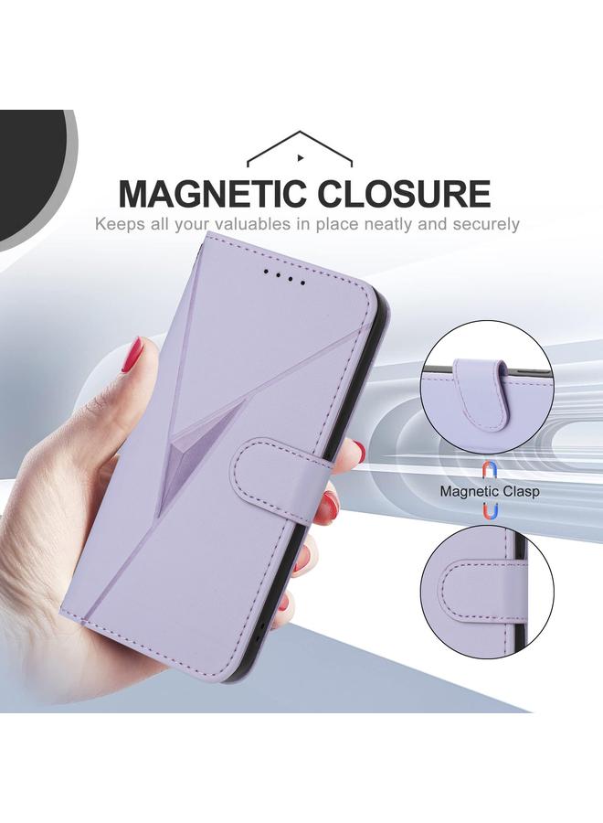 S-TOP Case For Redmi Note 13 Pro+ Triangle Pattern Buckle Clasp Leather Phone Case - Image 5