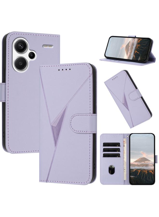 S-TOP Case For Redmi Note 13 Pro+ Triangle Pattern Buckle Clasp Leather Phone Case - Image 1