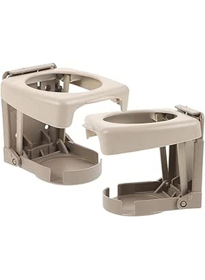 2 Pcs Adjustable Car Cup Holder For Mugs And Bottles Portable Folding Drink Tray For Car Doors Center Consoles Universal Beverage Can Travel - Image 1