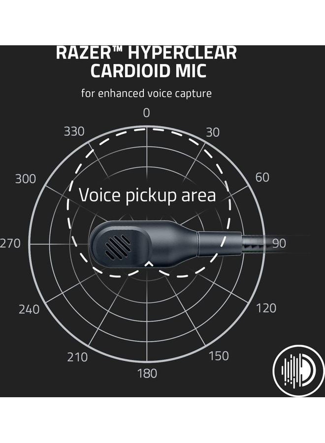 RAZER BlackShark V2 X Gaming Headset: 7.1 Surround Sound - 50mm Drivers - Memory Foam Cushion - for PC, Mac, PS4, PS5, Switch, Xbox One, Xbox Series X|S, Mobile - 3.5mm Audio Jack - White - Image 3