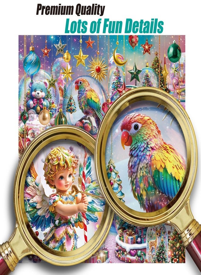 Antelope Puzzle Christmas Jigsaw Puzzle 1000 Pieces for Adults - Snow Globe Dreams Holiday Winter Scene, Cozy Christmas Puzzle Gift for Family Fun - Image 4