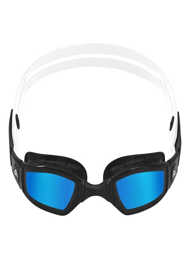 AQUASPHERE by ADVENTURE HQ Ninja Titanium Mirror Lens - Black/White Blue