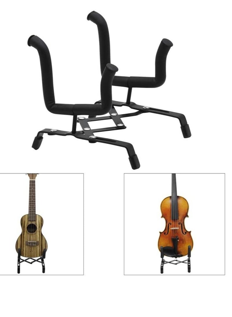 ميغاريا Foldable Ukulele Violin Stand Black - Image 1