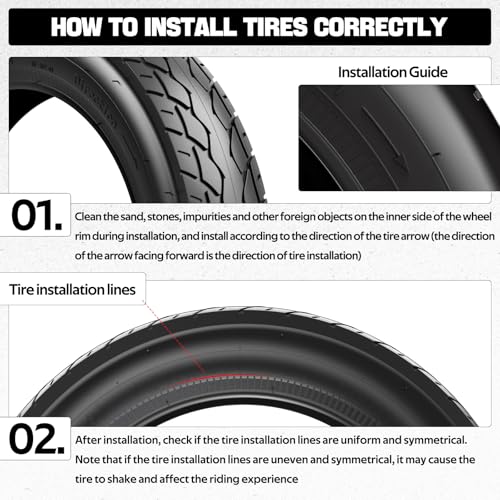 1PZ ER5-T02 Heavy Duty 12.5x2.25 (12-1/2 x2-1/4) Tire & Inner Tube Set with Angled Valve Stem for Electric Scooters Razor Pocket Mod Currie Schwinn GT IZIP eZip - Image 4