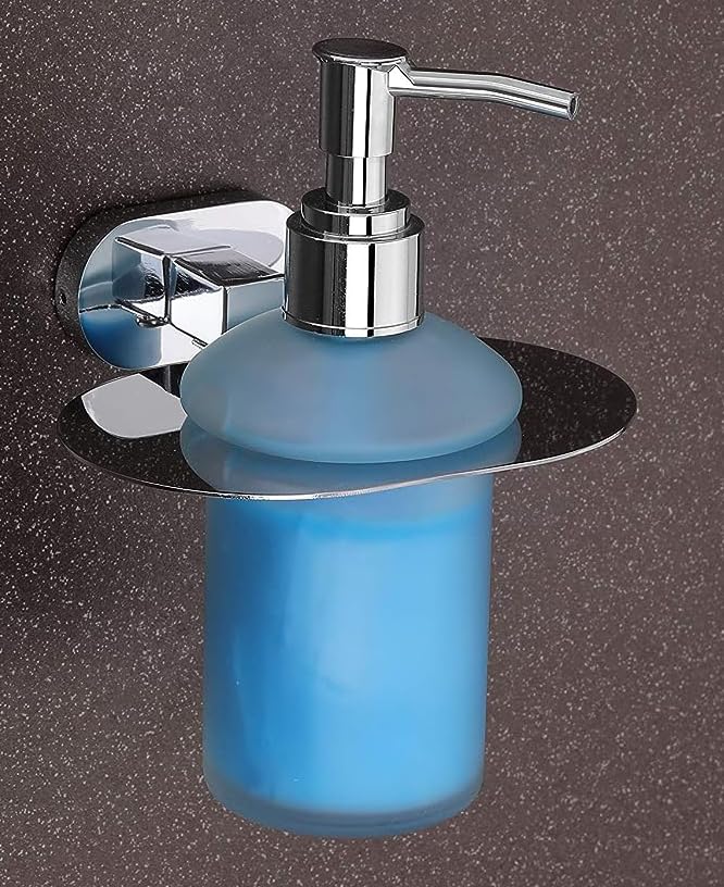 iSTAR Stainless Steel Multi-Purpose Liquid Soap Dispenser Pump | Wall-Mount Round Holder with Hand Wash Bottle | Bathroom Accessory Ideal for Shampoo, Wash Basin, Bathroom, Home and Hotel (Pack of 2) - Image 3