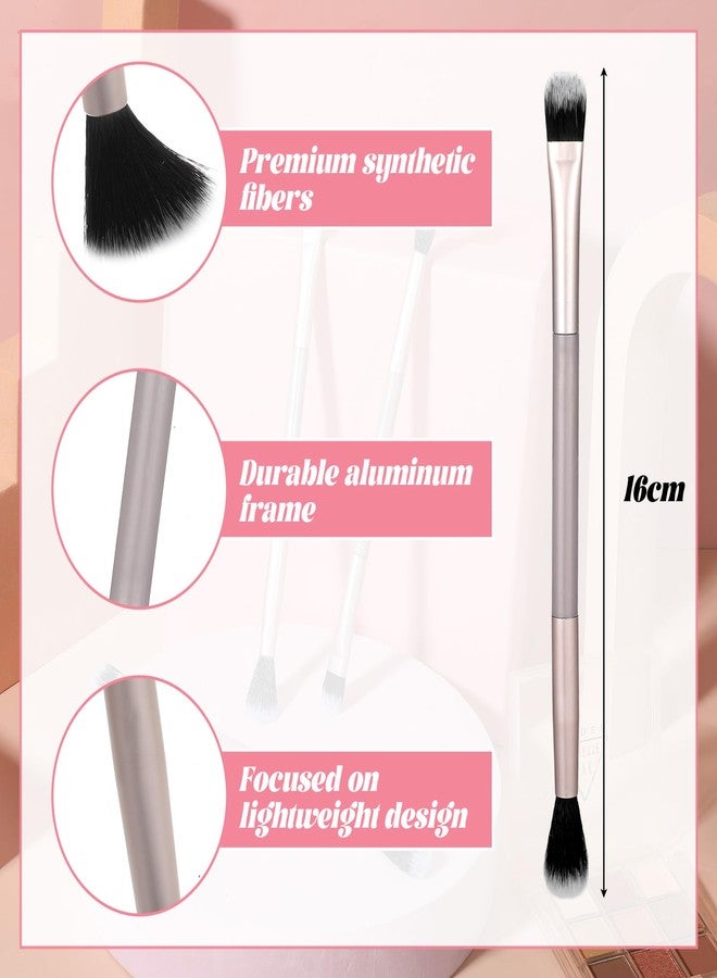 Psiriol 12 Pcs Eyeshadow Smudge Brush, Eyeshadow Blending Brush (Rose Gold) - Image 2