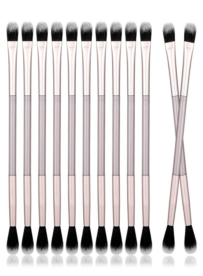 Psiriol 12 Pcs Eyeshadow Smudge Brush, Eyeshadow Blending Brush (Rose Gold) - Image 1